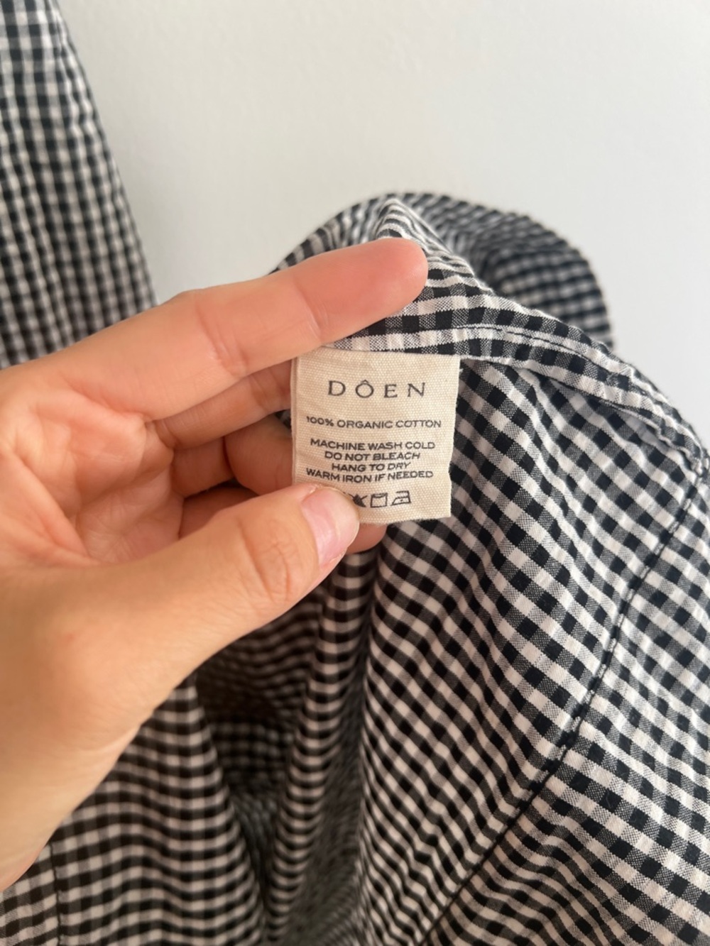 Doen Style Gingham Midi Dress Lace Up Front Cottagecore Sundress Size Medium - Picture 5 of 8